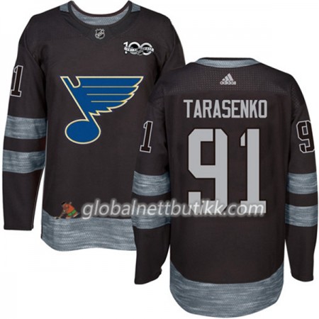 St. Louis Blues Hockeydrakt Vladimir Tarasenko 91 1917-2017 100th Anniversary Svart Adidas Authentic - Herre